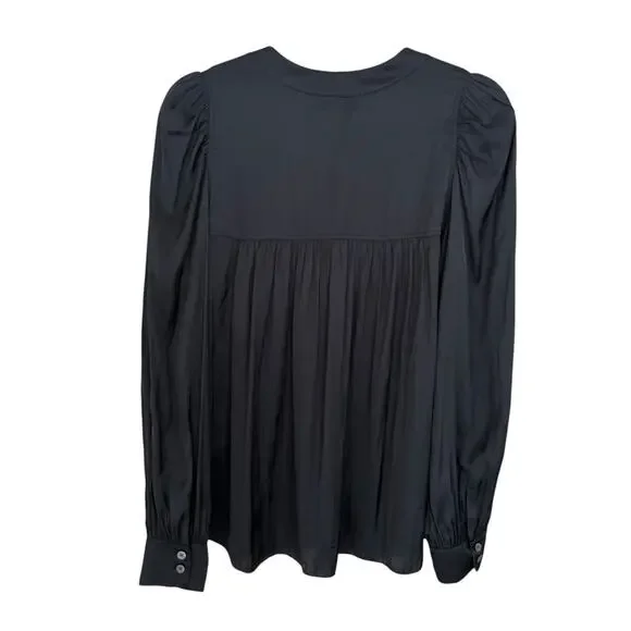 Zadig + Voltaire Telia Recycled Polyester Satin Blouse Size Large - Picture 2 of 4